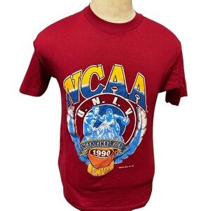 Red NCAA UNLV 1990 Final Four T-Shirt